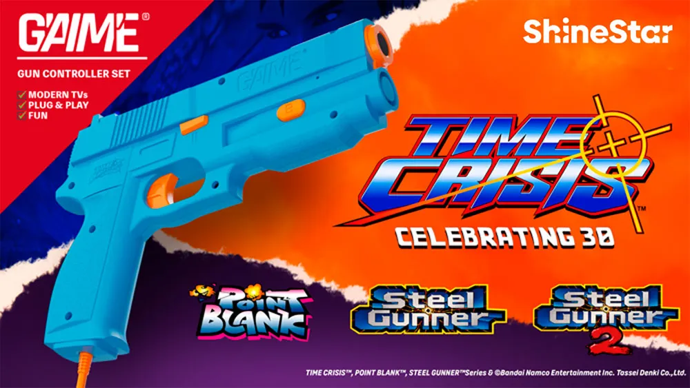 Cartel Promocional Time Crisis de Mygaime