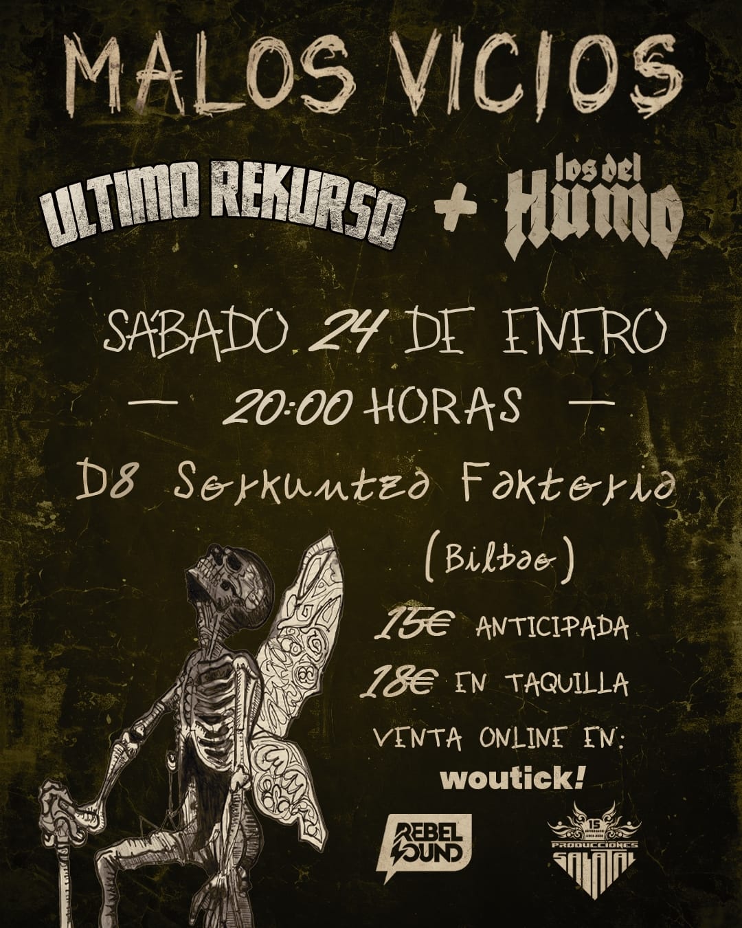 Concierto Malos Vicios, Ultimo Rekurso y Los del Humo